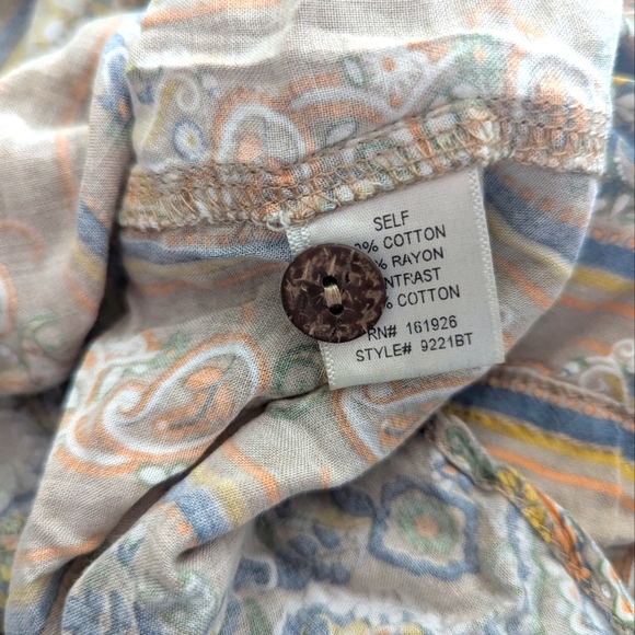 NWT Blue Velvet Button Up Collared Tunic Oversized XL - Picture 3 of 4